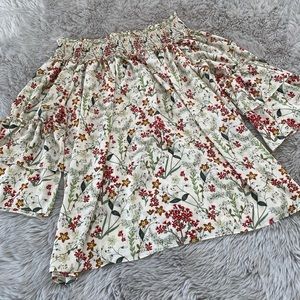 Max studio floral 3/4 sleeve blouse